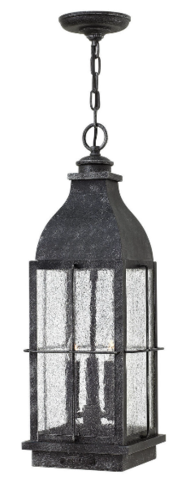 Bingham Outdoor Hanging Lantern, Greystone, 23.5"H (2042GS-LL VCHZ)