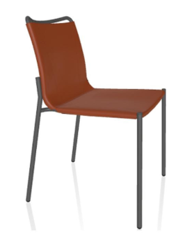 Shape Chair, Russian Cognac, Anthracite Frame, 33.46"H (34.86 M310 Q504 8021W7E)
