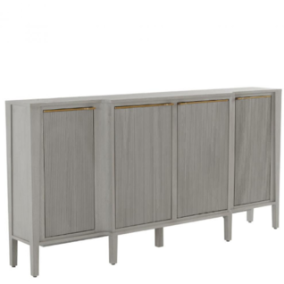 Leary Sideboard, Cerused Gray, Stained Gold, 68.5"W (SCH-175228 YUU6003R90)