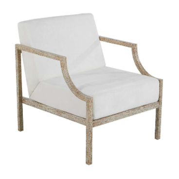 Zilar Lounge Chair, White, Turnsole Frame, 31.5"H (SCH-192371 YUU6003T87)