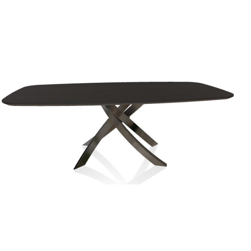 Artistico Table, Natural Silver, Charcoal Oak, 98.43"W (52.89 M326
L038 8021VAM)