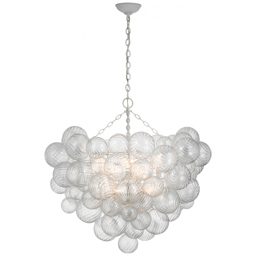 Talia Grande Chandelier, 12-Light, Plaster White, 37.75"W (JN 5113PW-CG CX331)