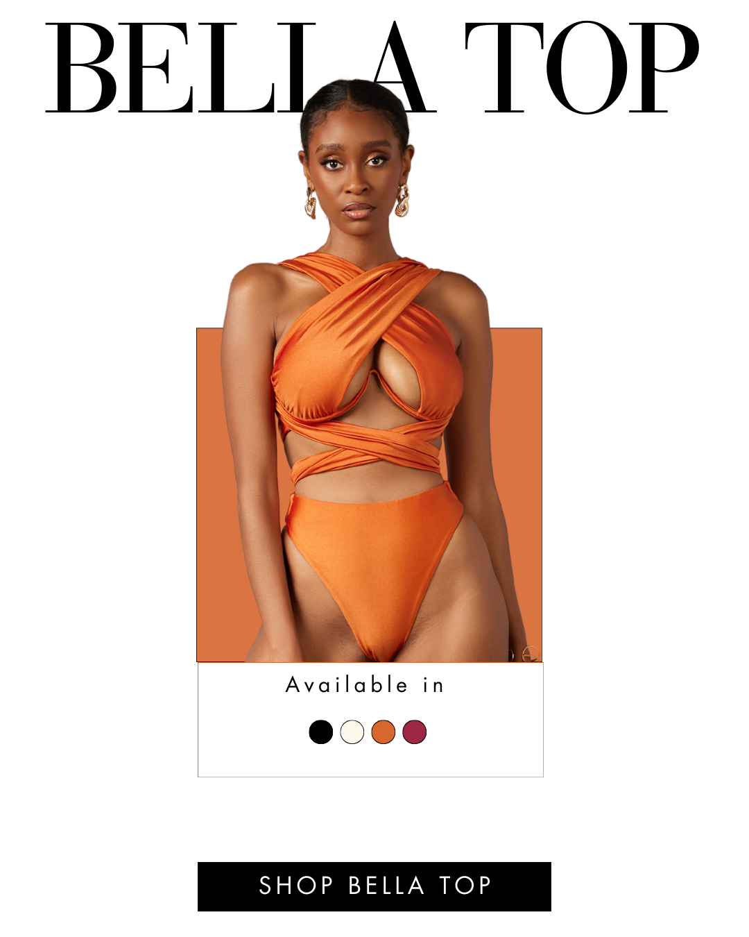 Bella Top - Burnt Orange / S