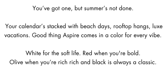 aspire colors